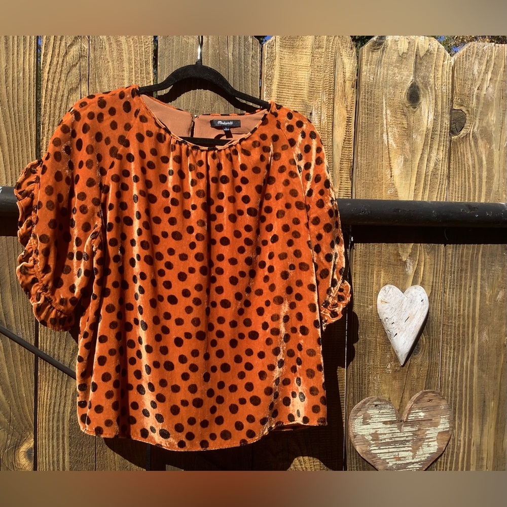 Madewell,beautiful velvet comfy top!